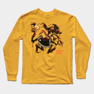 Crazed Coffee Goblin Long Sleeve T-Shirt